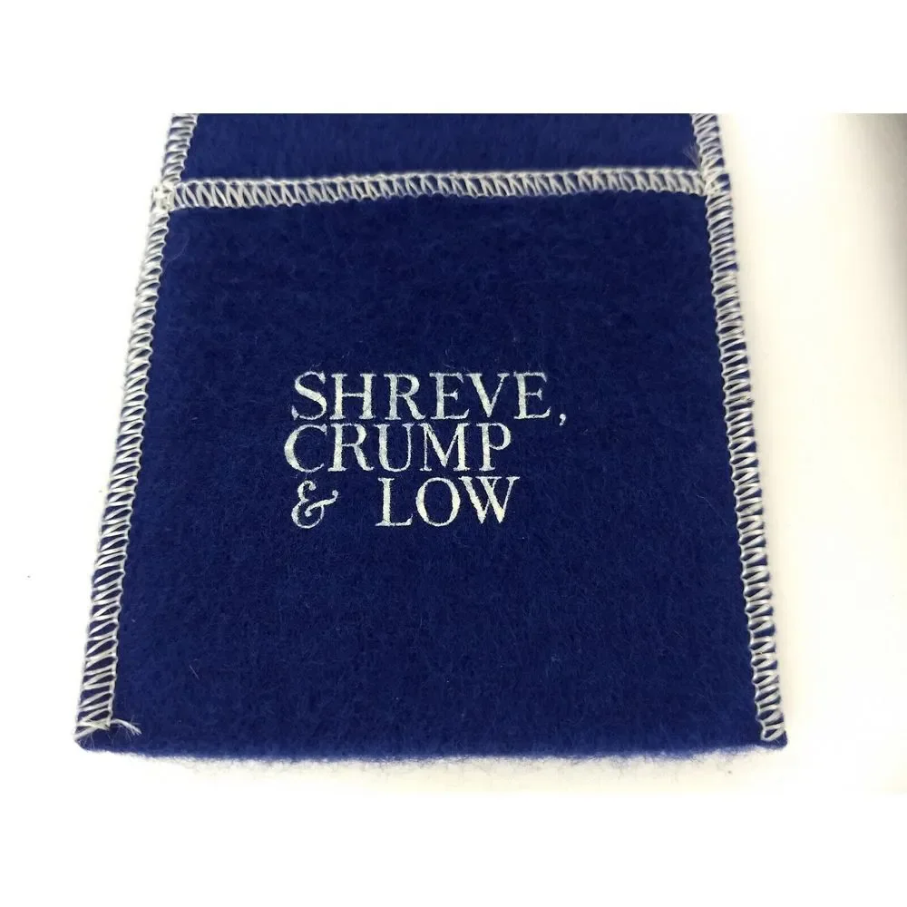 SHREVE CRUMP & LOW Sterling Silver Anti Tarnish Storage Flap Bags 11x3 3x3 Lot/3
